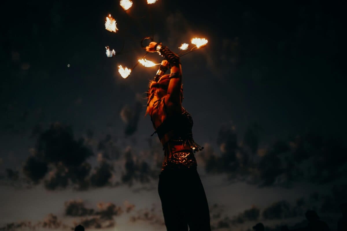 spettacolo di fuoco, fireman,